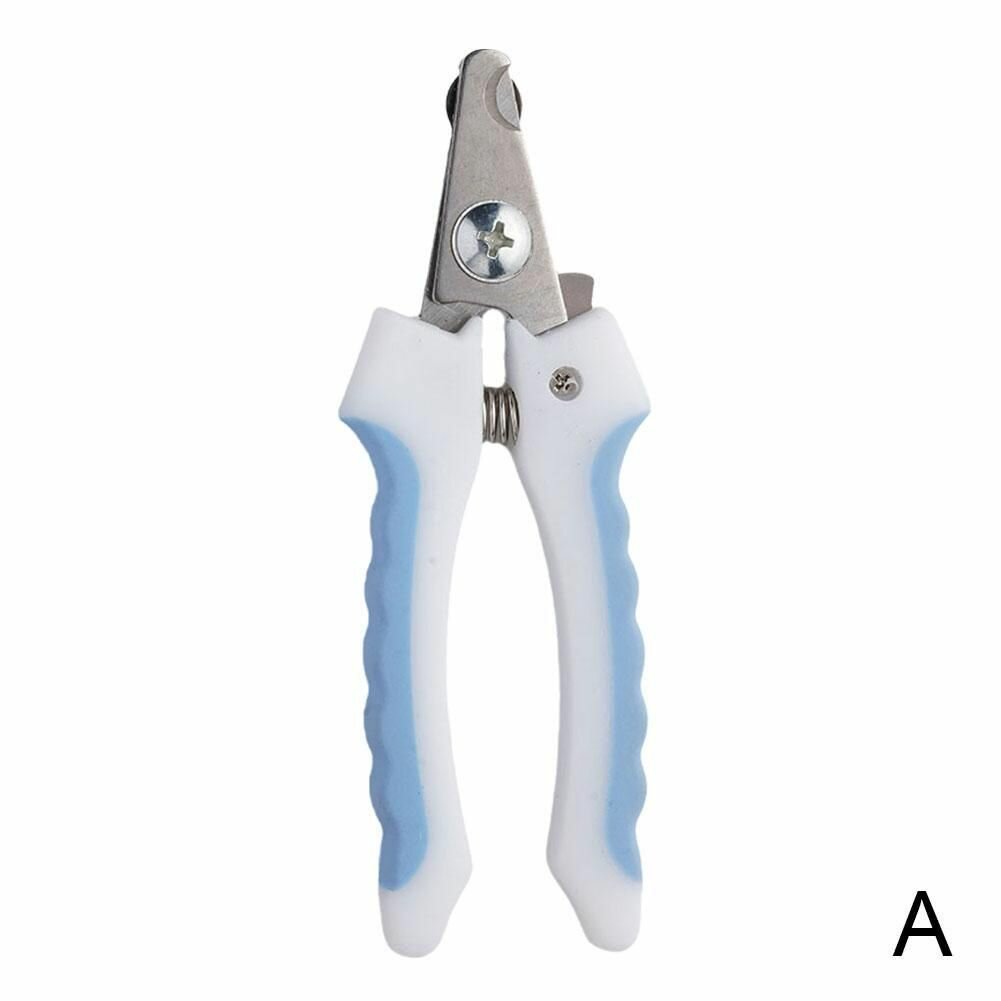 Когтерез для кошек и собак, с ограничителем длинны/ Для животных маленьких и средних пород/ ножницы для стрижки когтей