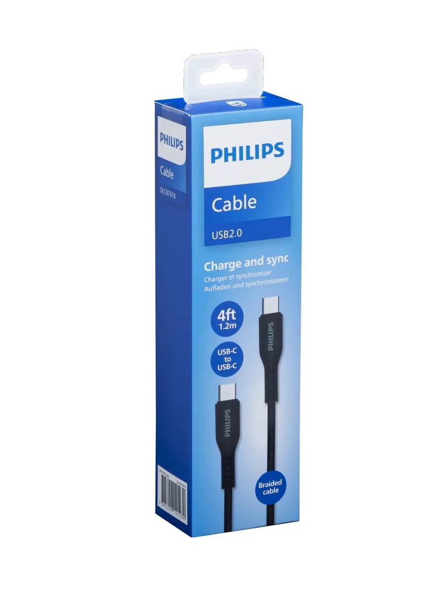 Кабель DLC8701 USB Type-C (m)-USB Type-C (m) 1.2м черный — фото 1