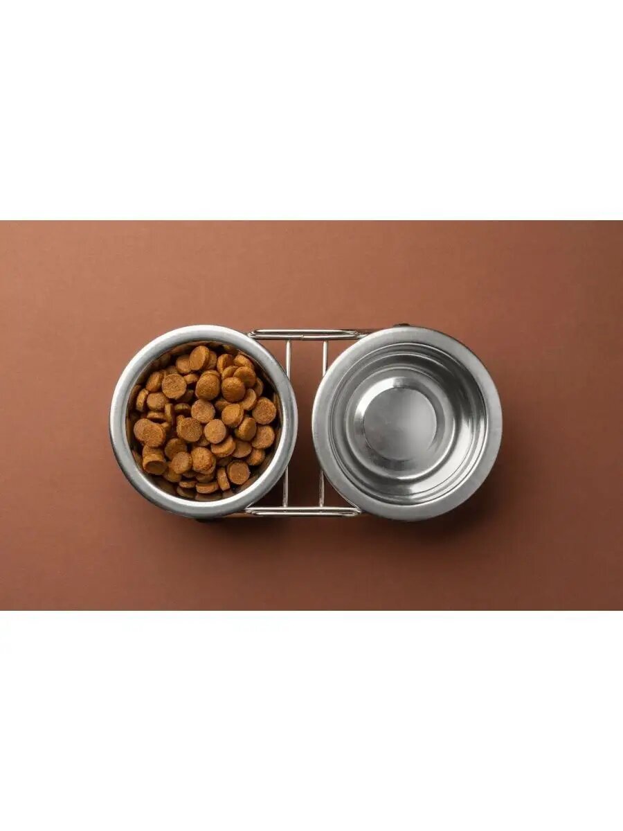 Миски И Подставки Xiaomi Миска двойная металлическая на подставке, 2х16cм, 950мл