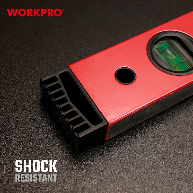 Уровень магнитный, алюминиевый, длина 800 мм, WORKPRO, WP262012 — фото 1