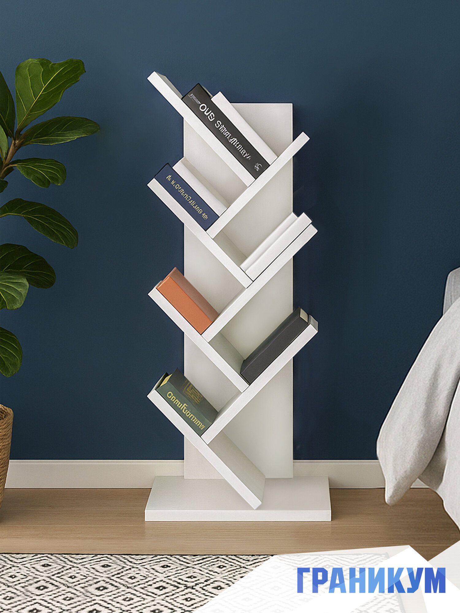 Стеллаж деревянный для книг 