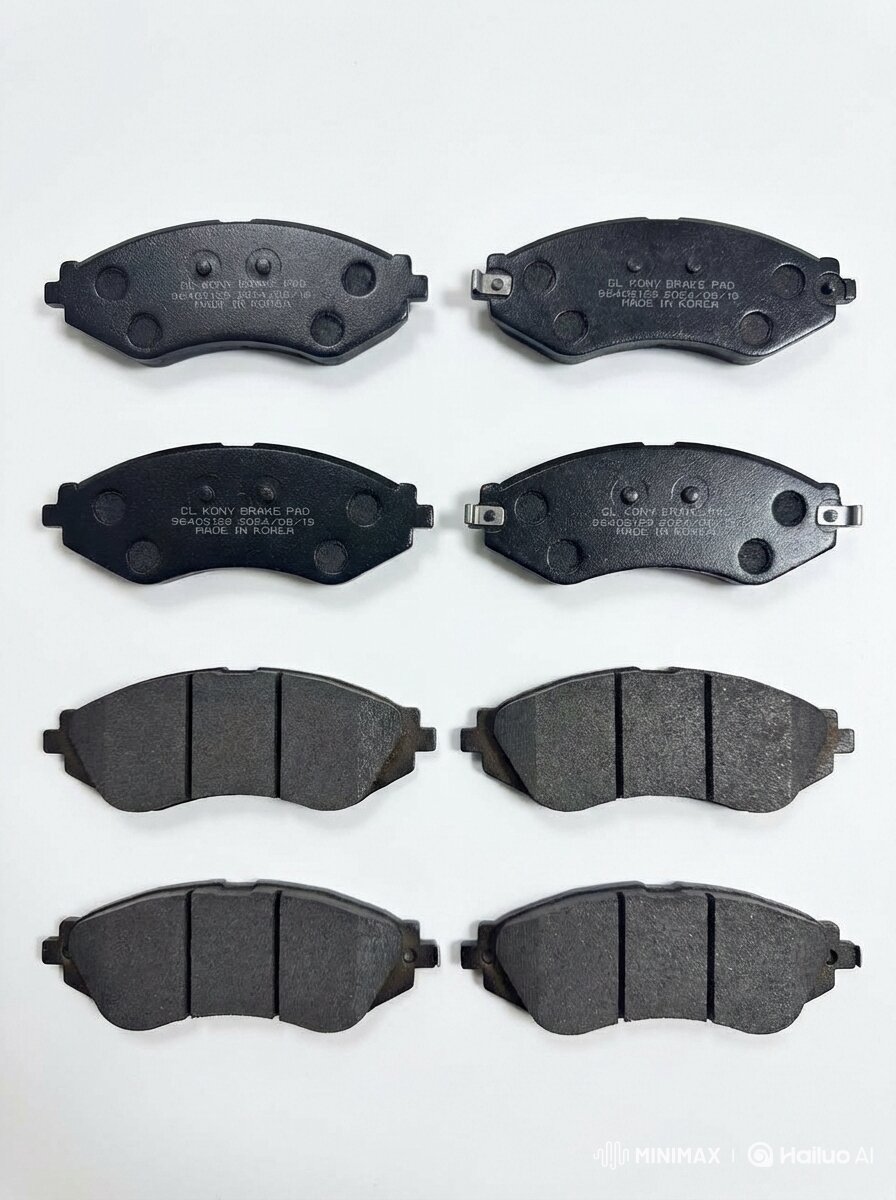 Тормозные колодки, для Chevrolet Lasetti, передние, дисковые, комплект из 4 штук — фото 1