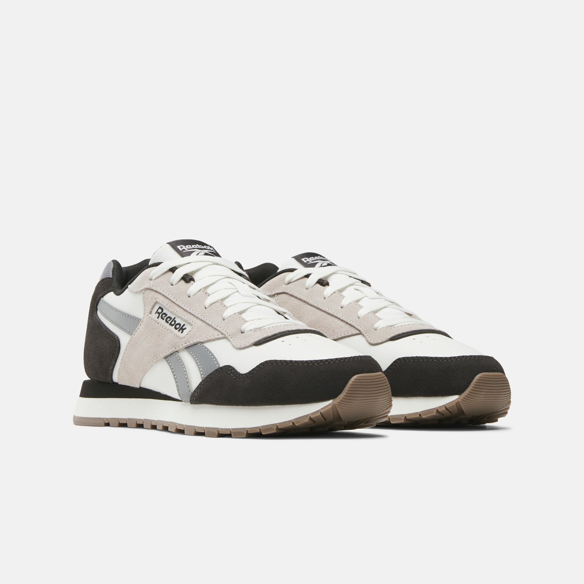 Кроссовки Reebok Glide, размер 9 US, белый/серый/коричневый — фото 1