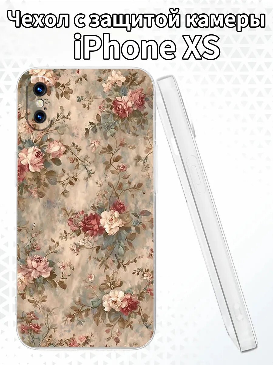Чехол на iPhoneXS с изображением роз