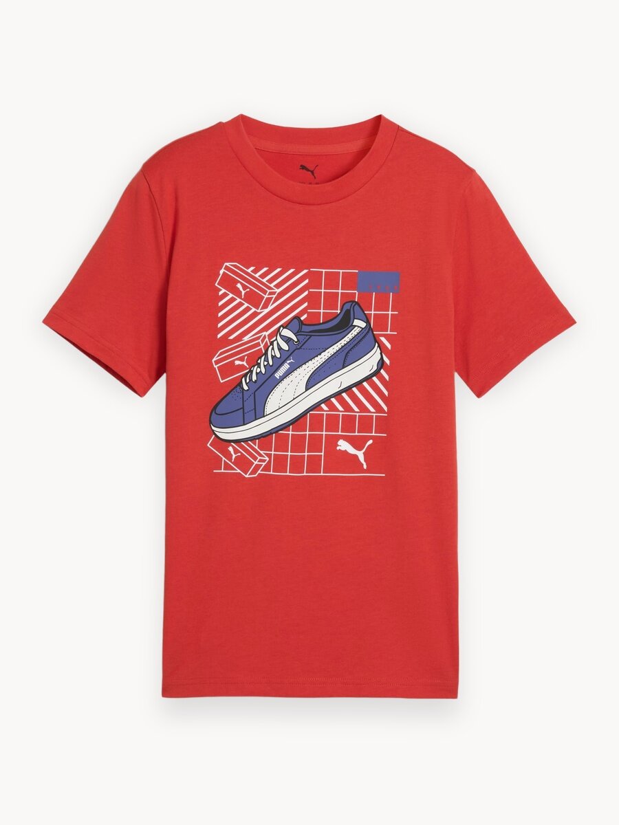 Футболка PUMA Graphics, размер 140, красный