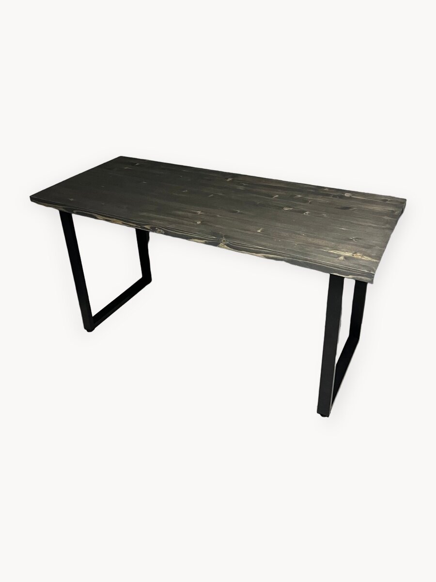 Компьютерный стол Goud Loft, массив дерева, ножки метал, немецкое покрытие, чёрный, 60х150