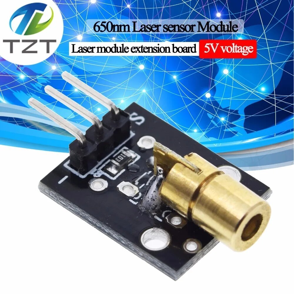 Лазерный датчик TZT KY-008 650 нм 5В
