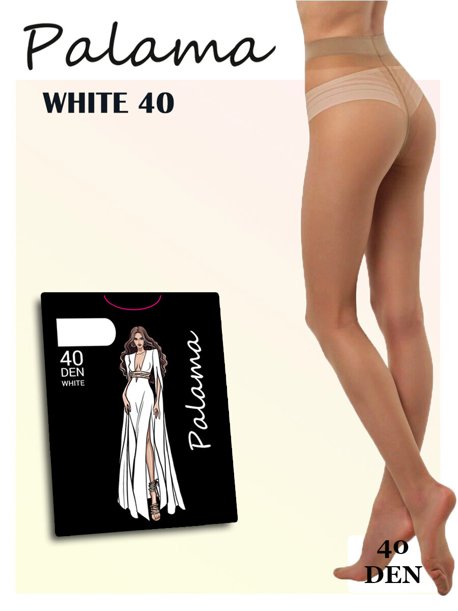 Колготки Palama White, 40 den, размер 4, bronz