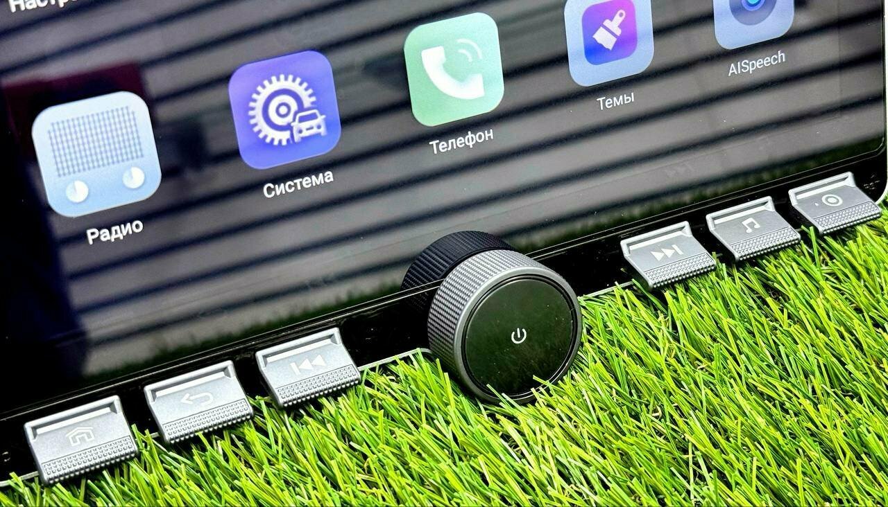 Автомагнитола Android Pioneer.ok SX4 Button 4/64GB 1K Qled CarPlay Wi-Fi Bluetooth экран на 9-дюйм мощная сенсорная магнитола 2din с 4 ядерным процессором с крутилками и кулером охлаждения — фото 1