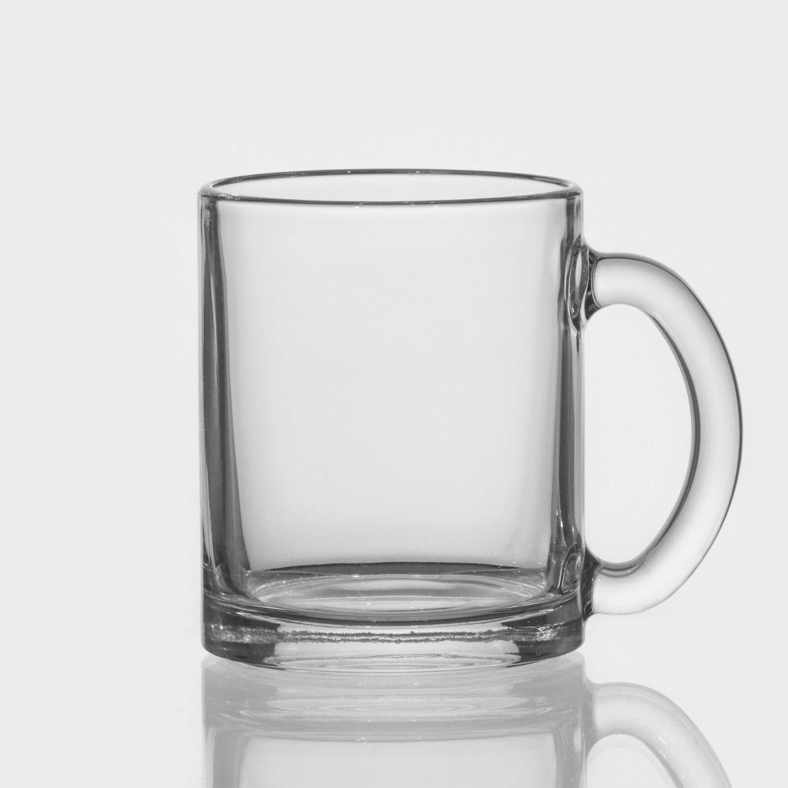Кружка Чайная  350 мл стекло прозрачная 4 шт