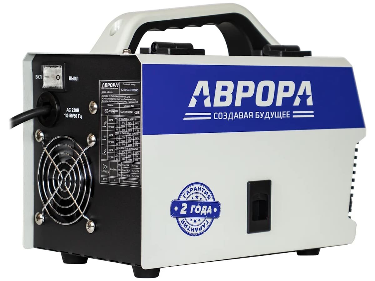 Сварочный полуавтомат Аврора Стандарт 140 ((MIG/MAG, MMA, LIFT TIG DC) — фото 1