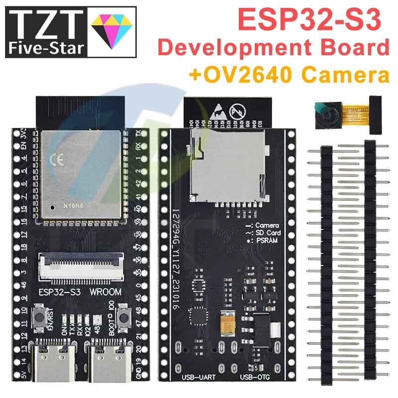 TZT ESP32-S3 N16R8 CAM Разработка плата с камерой OV2640