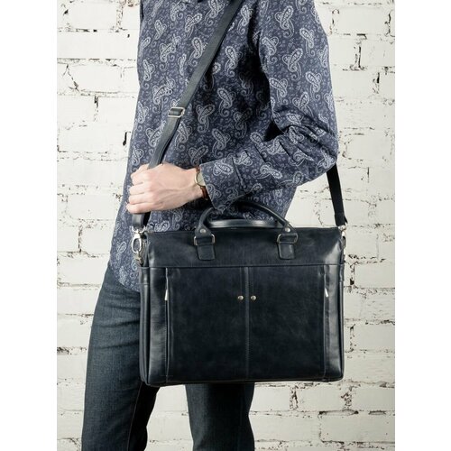 Портфель Rhino фактура гладкая черный 18500₽