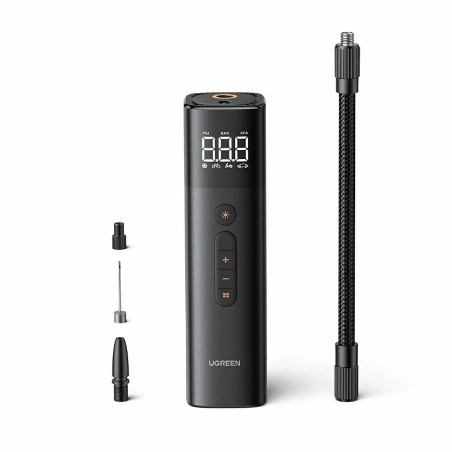 Портативный насос UGREEN ET501 (35573) Portable Tire Inflator. Цвет: черный