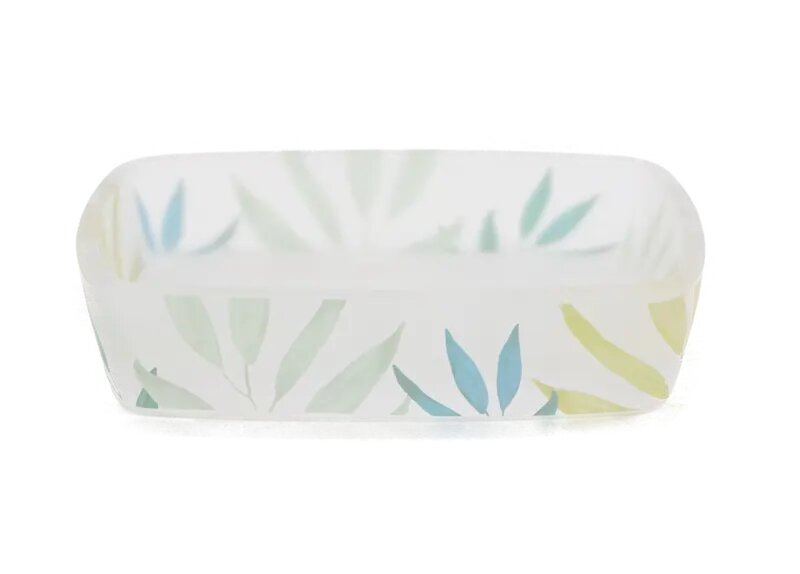 Мыльница Proffi Home Tropics стекло цвет белый