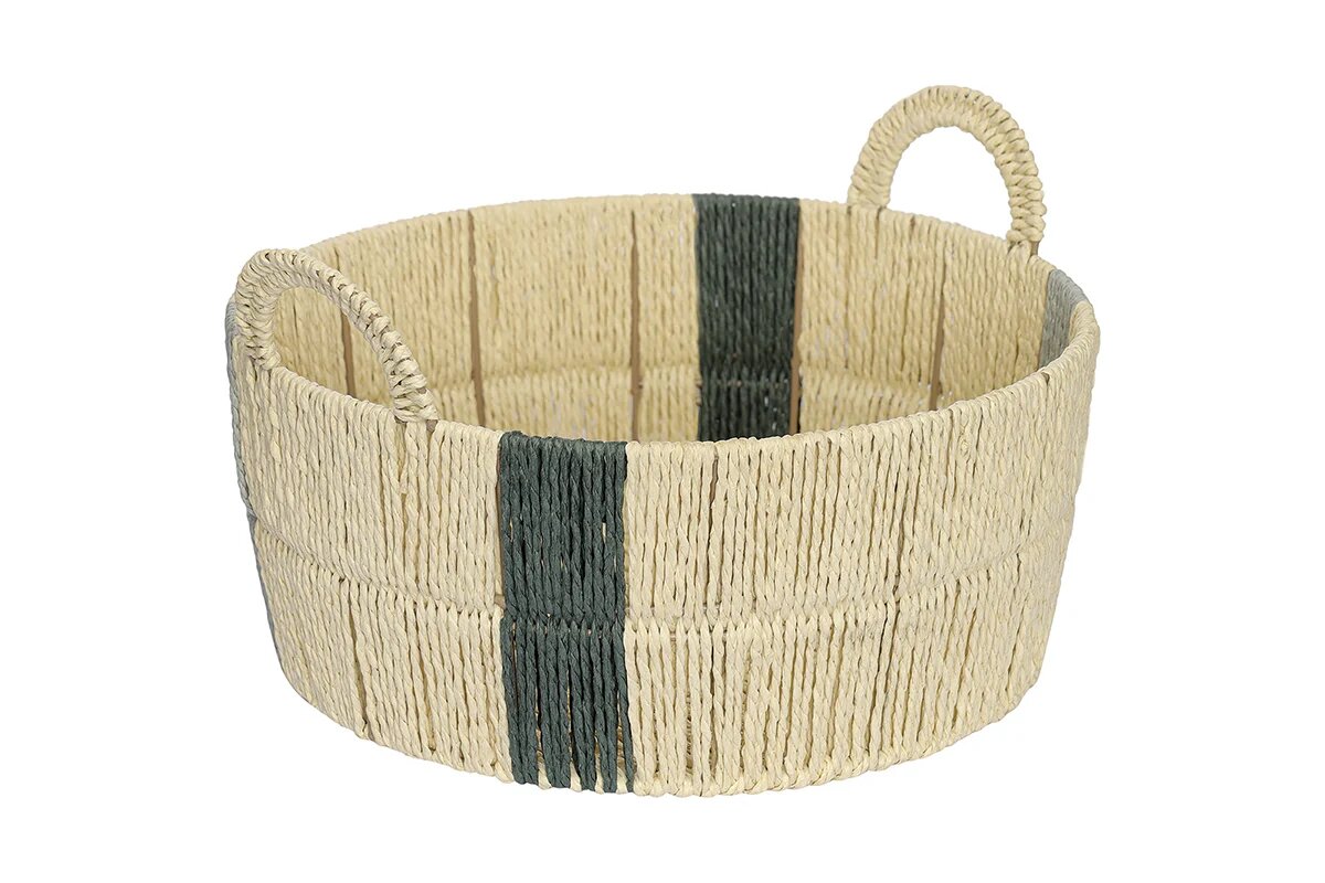 Корзина плетеная круглая Bodhran Chocolate из коллекции Ethnic, размер S