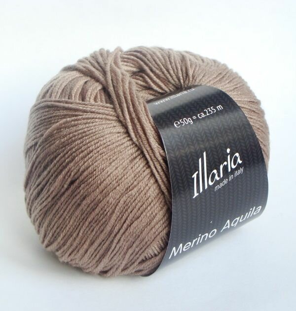 Пряжа меринос Illaria "Merino Aquila" 10 какао
