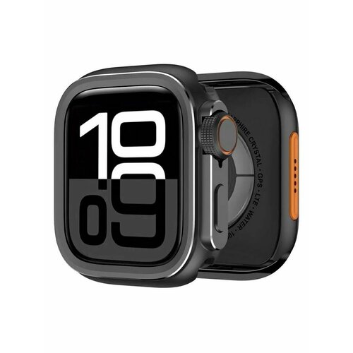 Противоударный металлический бампер для Apple Watch Ultra 49 mm Black 4702₽