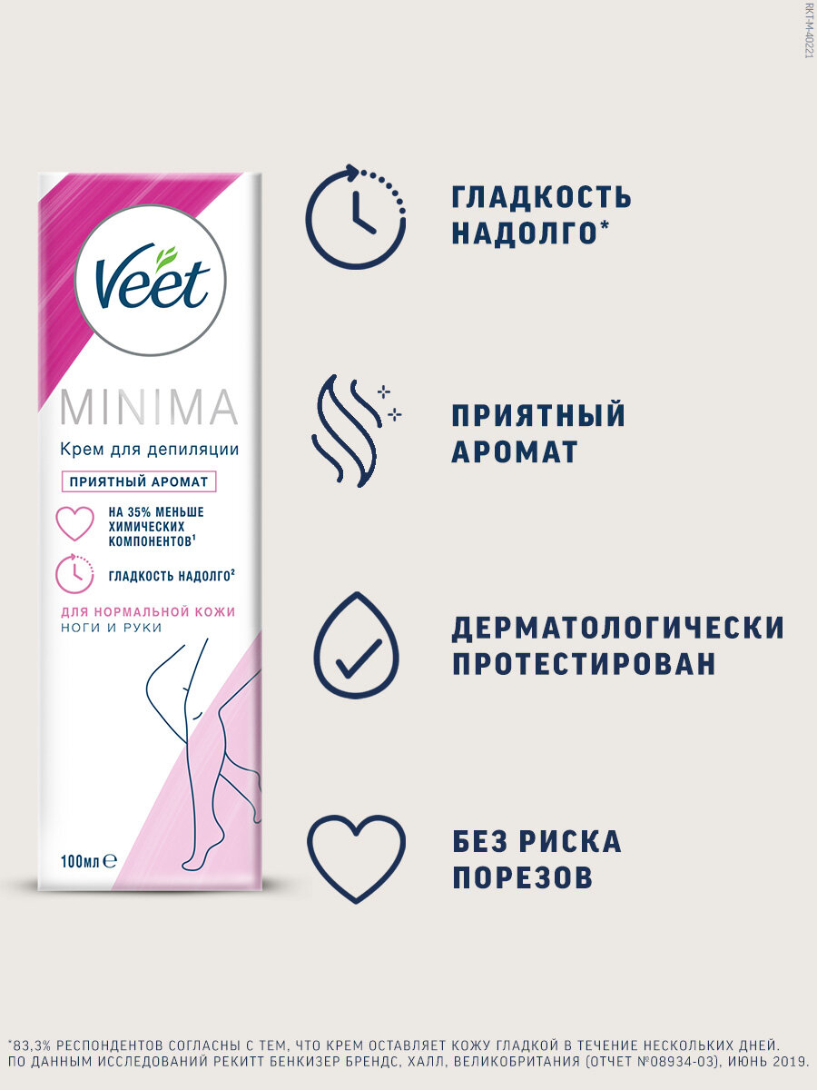 Veet Minima крем для депиляции для нормальной кожи — фото 1