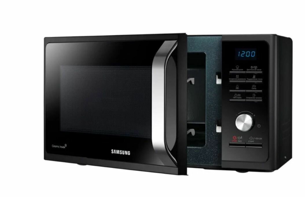 Микроволновая печь Samsung MG23K3515AK/BW, черный — фото 1