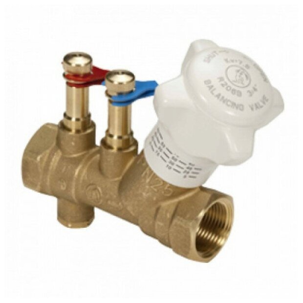 Клапан баланс лат R206B Ду15 Ру25 м/м Kvs2.7 нип Giacomini R206BY003