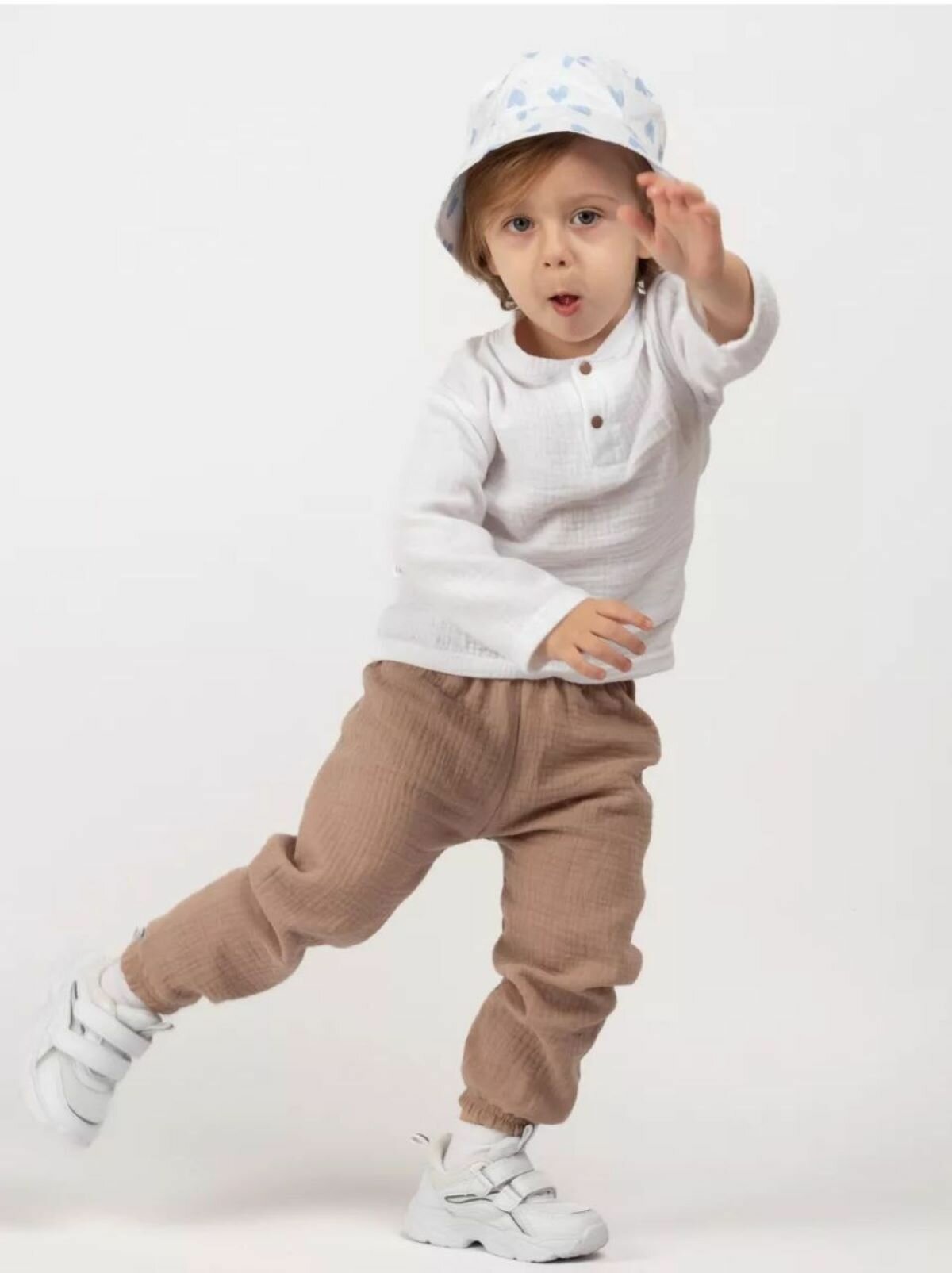 Комплект одежды , размер 80, бежевый