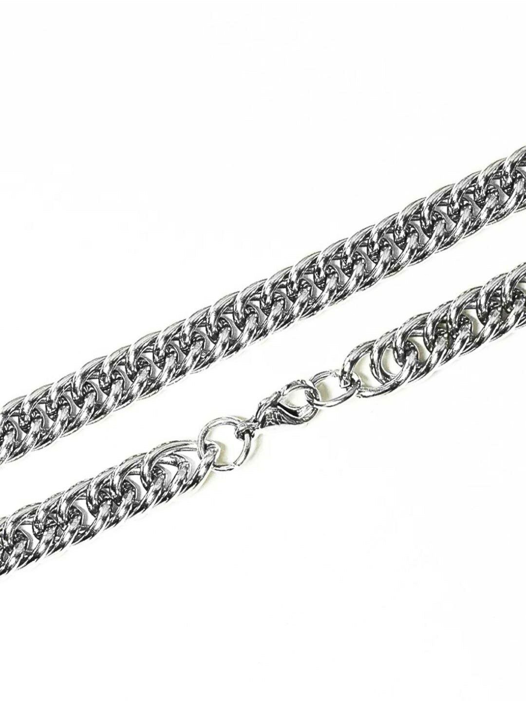 Цепь, 15 шт., длина 60 см, серебристый — фото 1