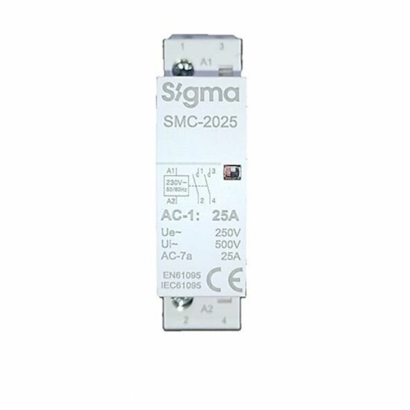 Модульный контактор 2 NO 25A Sigma Elektrik SMC-2025-2NO — фото 1