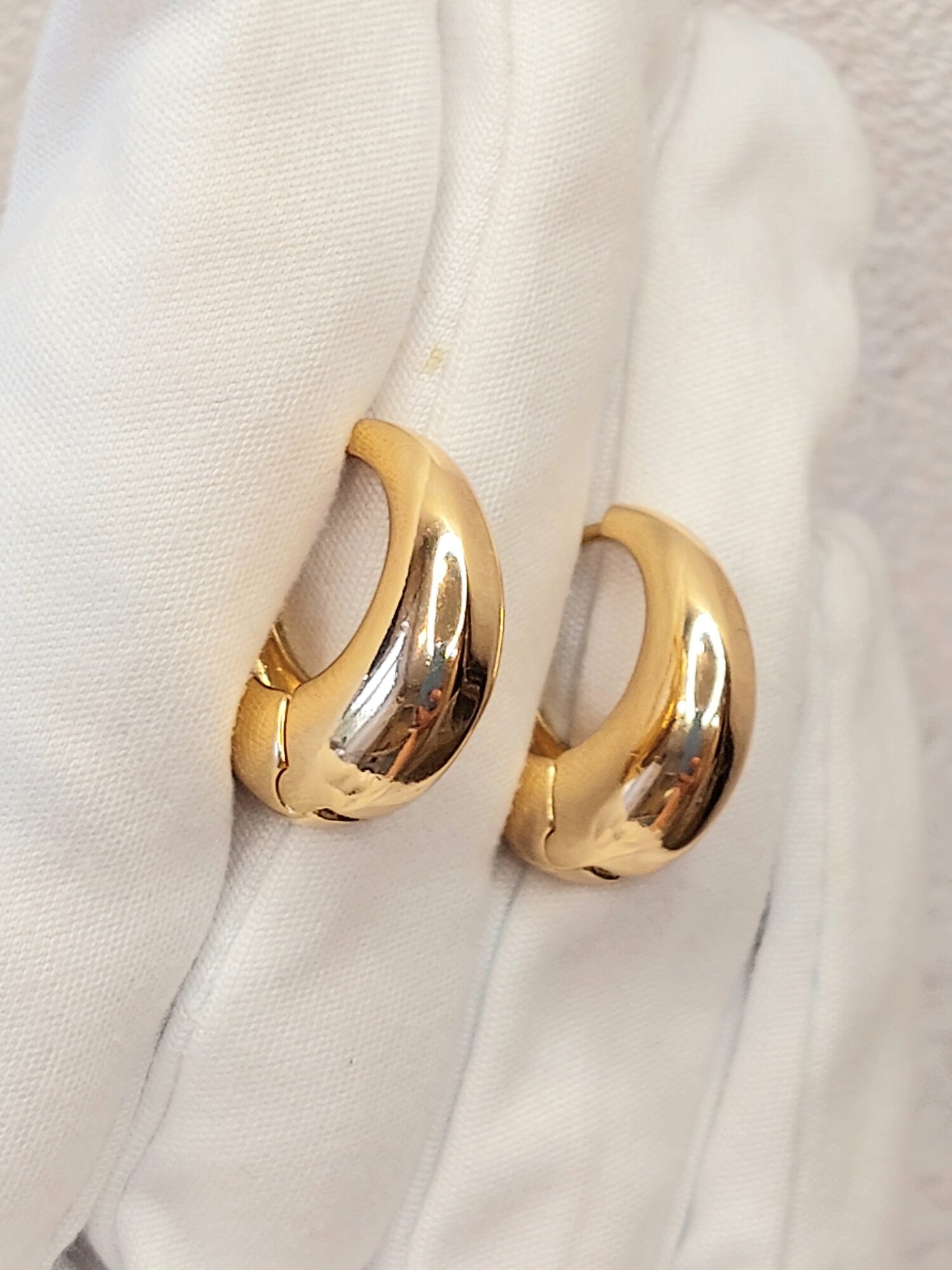 Серьги конго XUPING JEWELRY, размер 10 мм, золотой