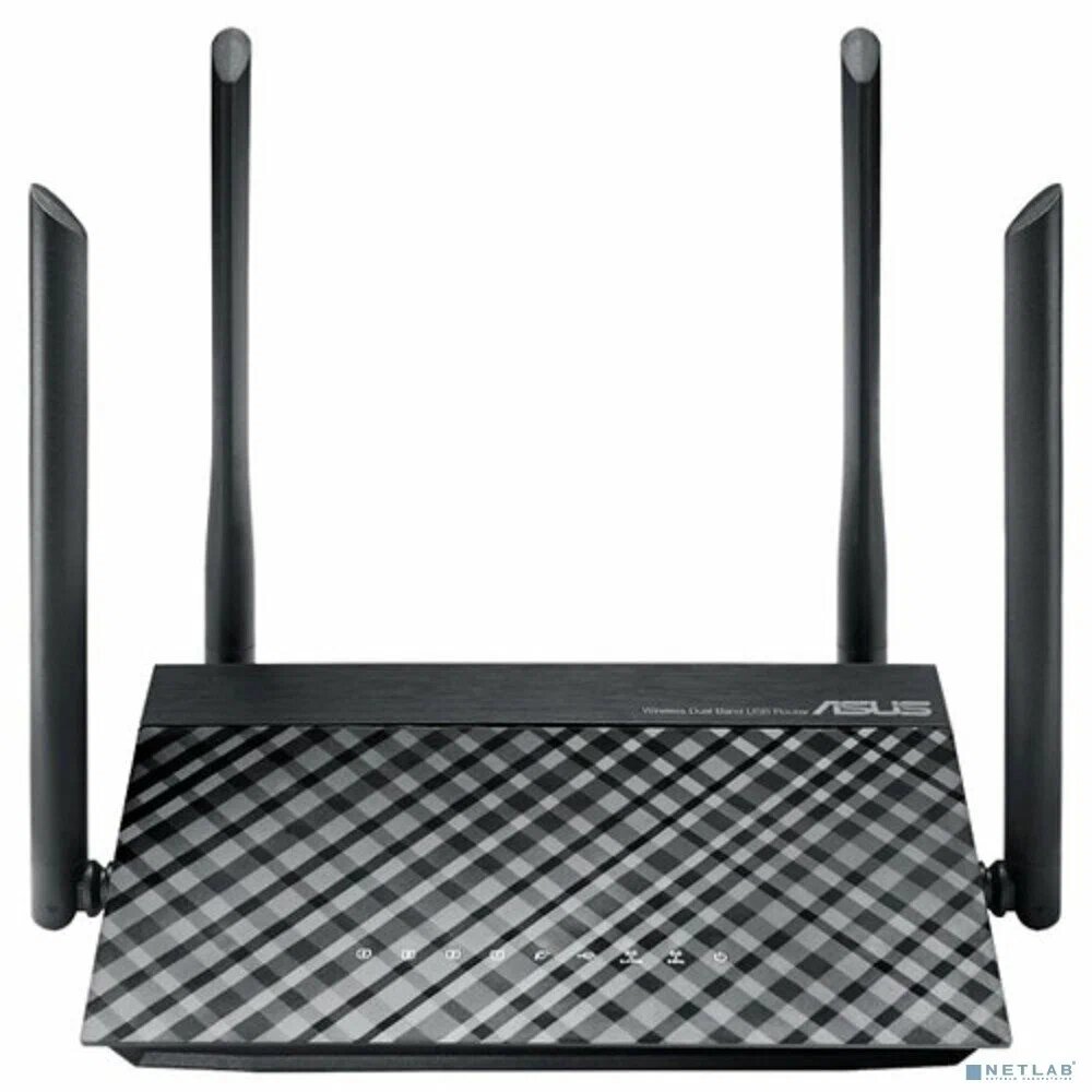 Роутер беспроводной Asus RT-AC1200 V2 (RT-AC1200) AC1200 10/100BASE-TX черный
