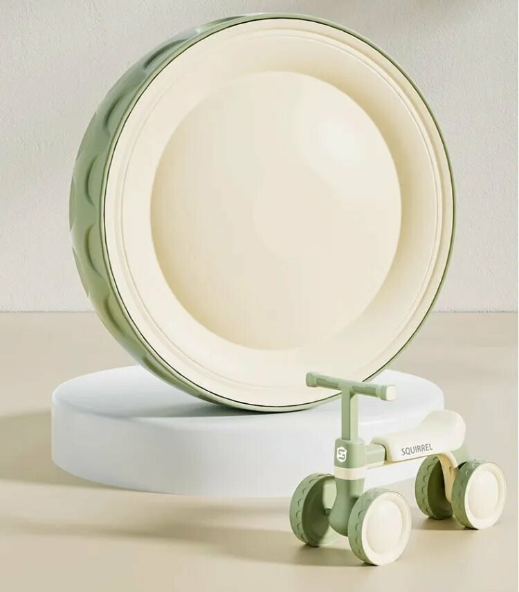 Картинки Беговел для детей от 1 до 4 лет, четыре колеса, мягкое сиденье, идеальный подарок для детей.