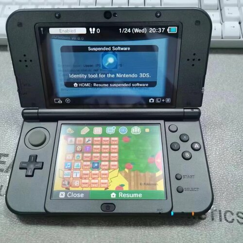 Nintendo New 3DS XL Zelda Edition 128G, Black double ips, цвет