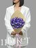 Букет Rosa di Luna "Ирисы", оформление бумага тишью, 11 цветов, 4...