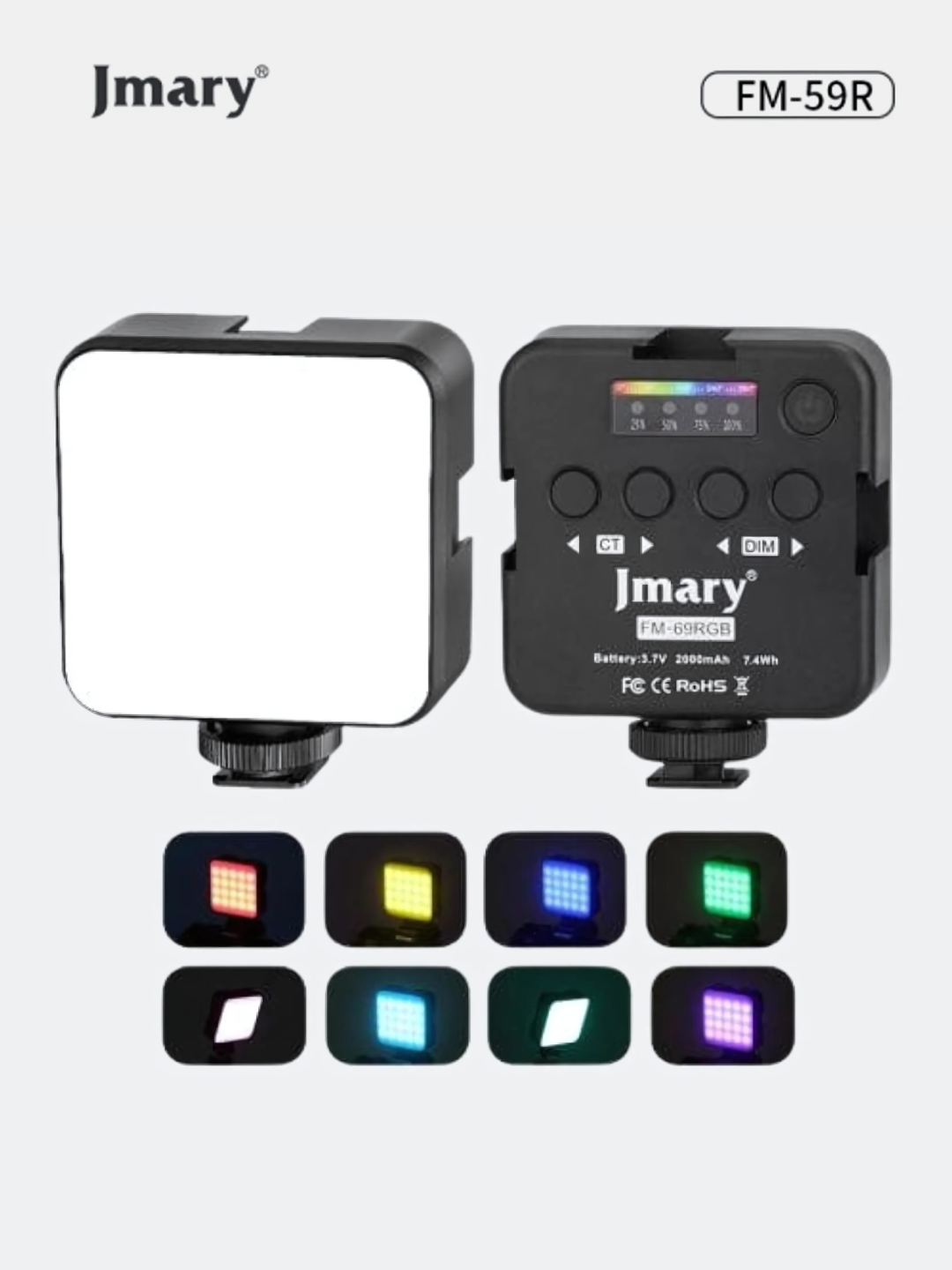 Осветитель светодиодный, видеосвет портативный Jmary FM-59R LED, 69R