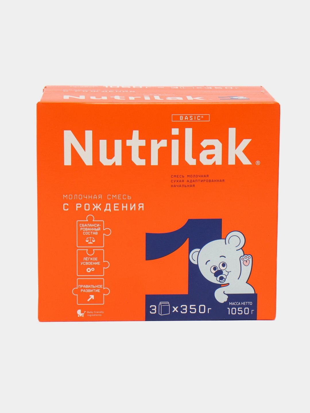 Сухая молочная смесь Nutrilak 1, адаптированная начальная, 1.05 кг