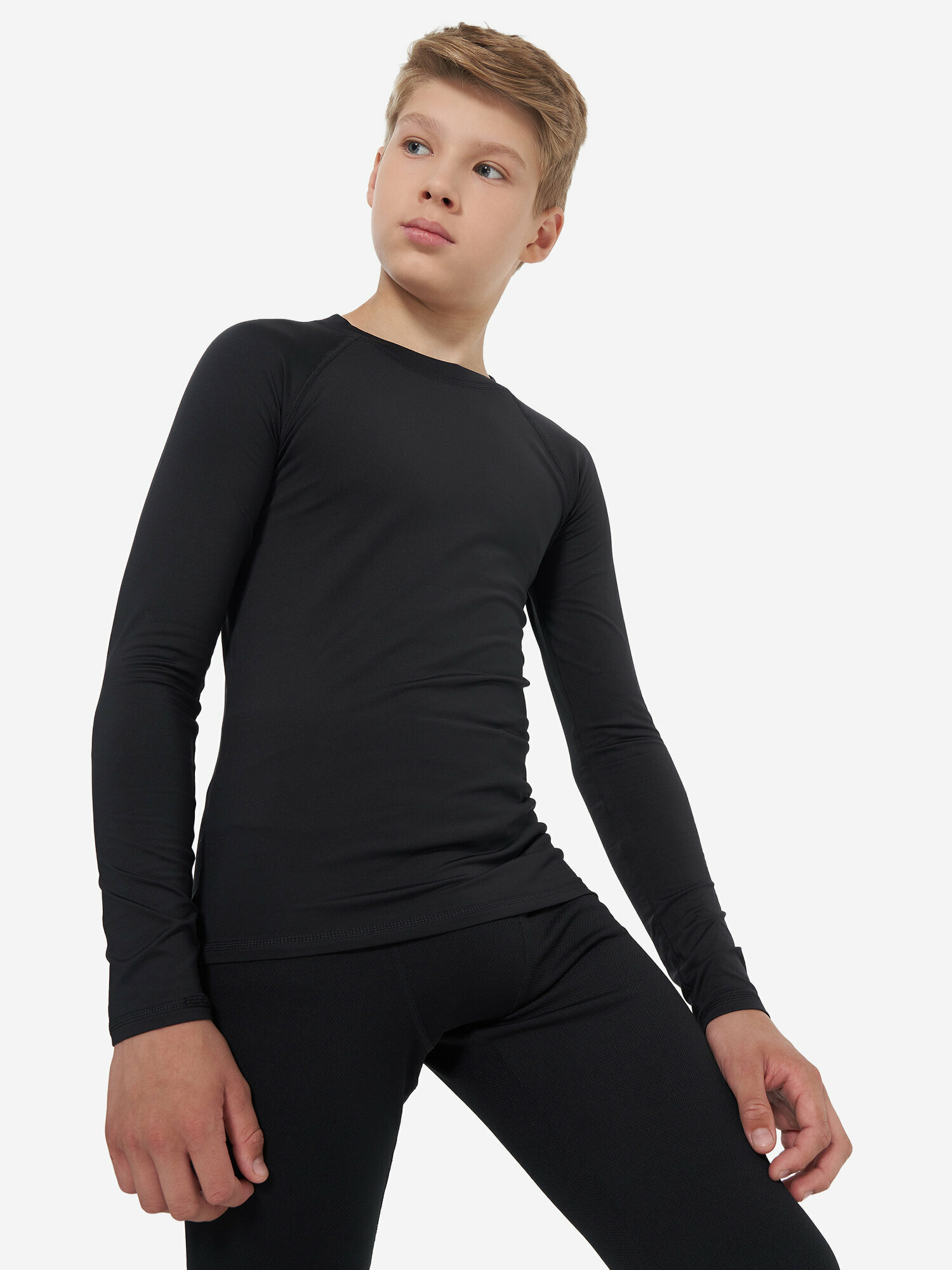 Термолонгслив De Mount Boys' Base Layer Jumper размер 152-158 черный