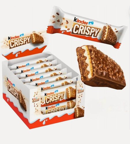 Изображение товара Шоколадный батончики хрустящий слой Kinder Crispy, 34 гр x 14 шт, (Германия)