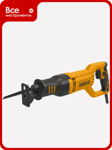 Изображение товара Сабельная пила INGCO RS8008, полупрофессиональная, бесключевая замена оснастки, универсальное крепление