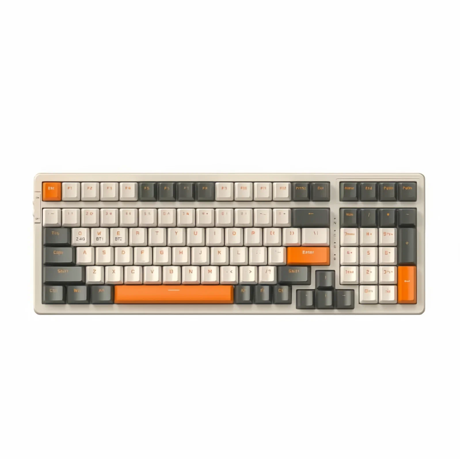 Игровая Беспроводная Механическая Клавиатура FireWolf K96 | Red Switch | Hot Swap | Радиоканал | Bluetooth