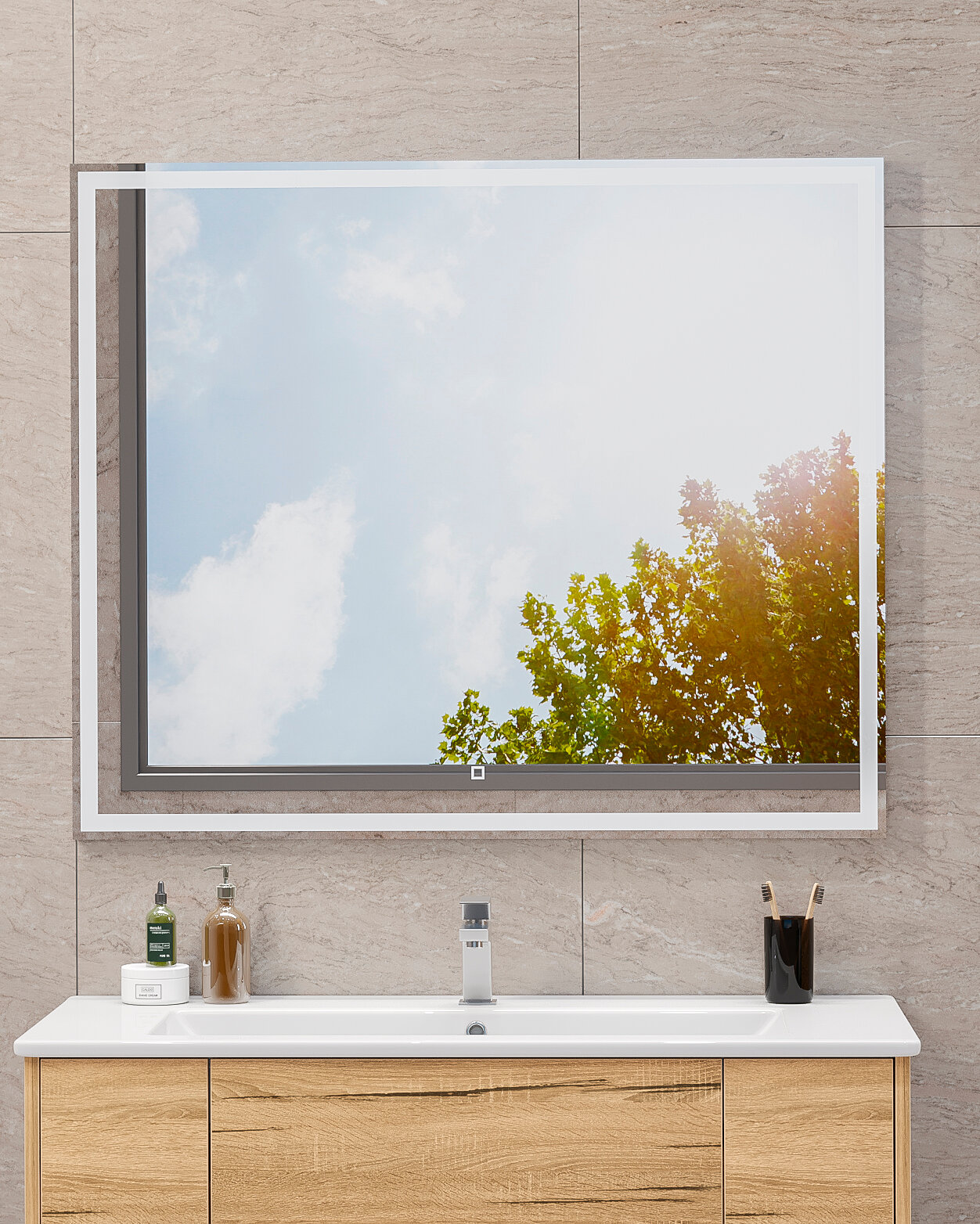 Зеркало универсальное SanStar Oscar 100 для ванной комнаты