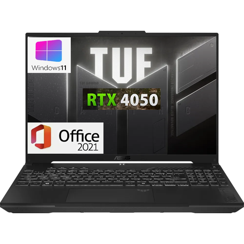 156 Игровой ноутбук Asus TUF Gaming 15 Intel Core i5-12500H 12 Ядер RAM 16 ГБ SSD 512 ГБ NVIDIA GeForce RTX 3050 4 Гб Windows 11 Pro Office 2021 Pro Plus Русская раскладка 124990₽
