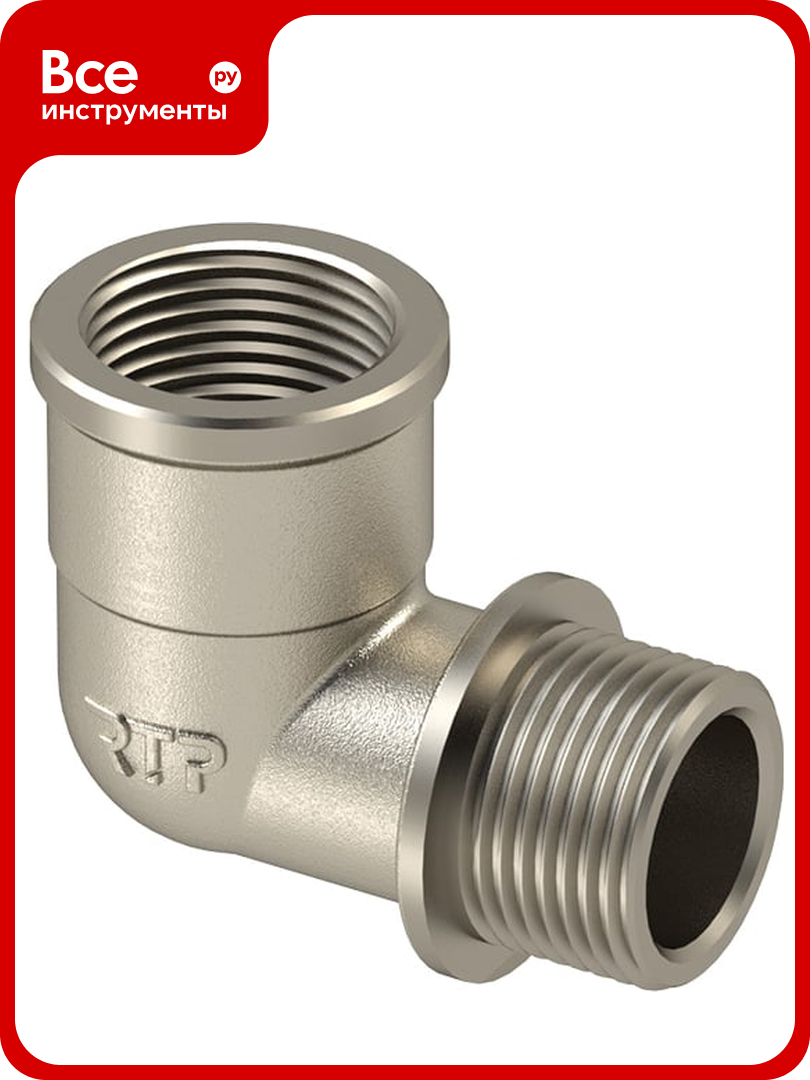 Уголок RTP 3/8' вн/нар никель Уп. 39802