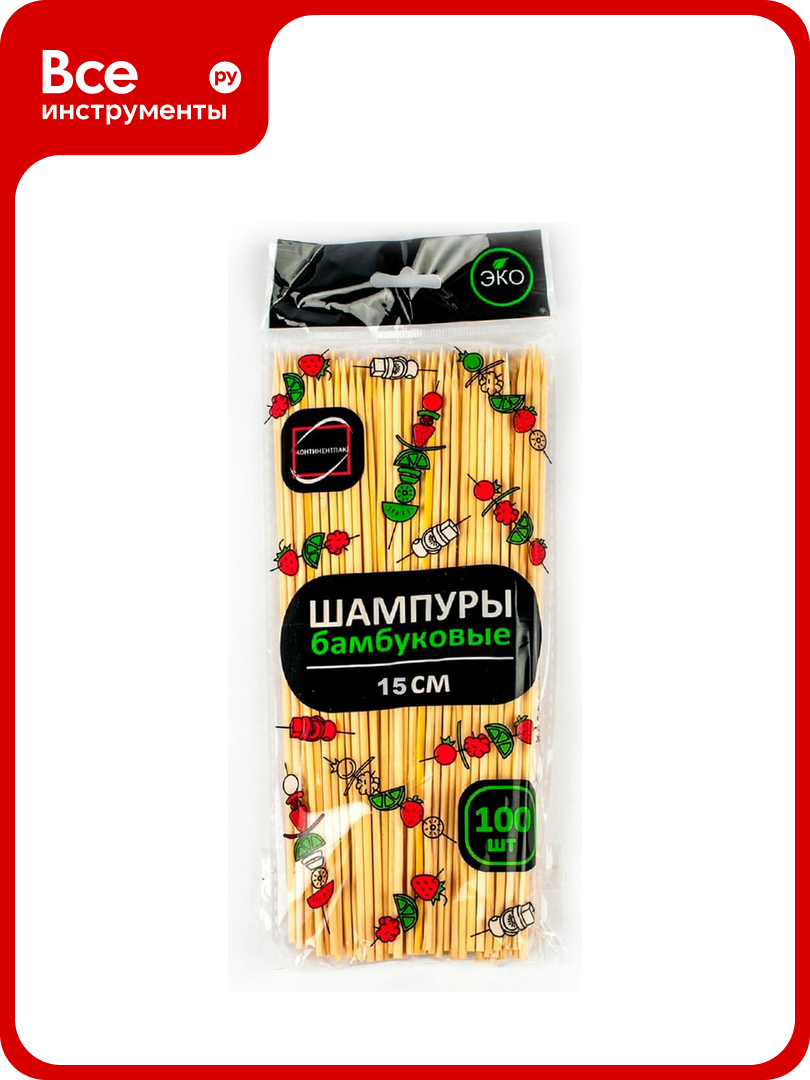 Шпажки-шампуры для шашлыка офисмаг бамбуковые 15 см 100 штук КП 137599 700659