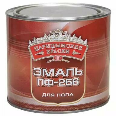 Эмаль Царицынские краски ПФ266 красно-коричневая 2.7 кг