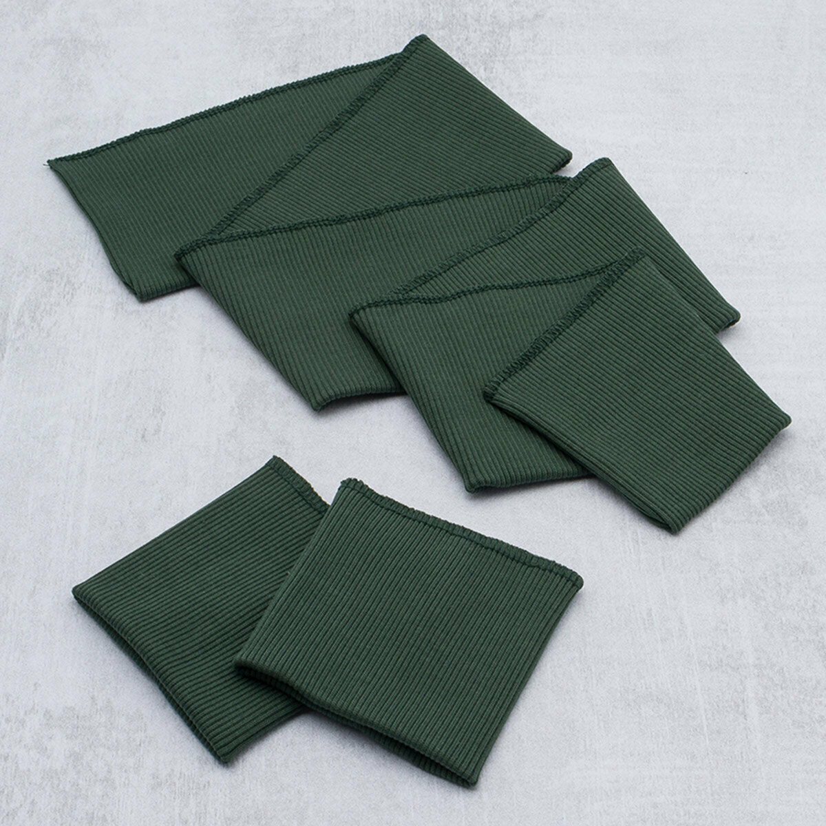 Подвяз трикотажный 80*9 см + манжеты на рукава 8,5*9 см, плотность 320 г/м², (тёмно-зеленый)