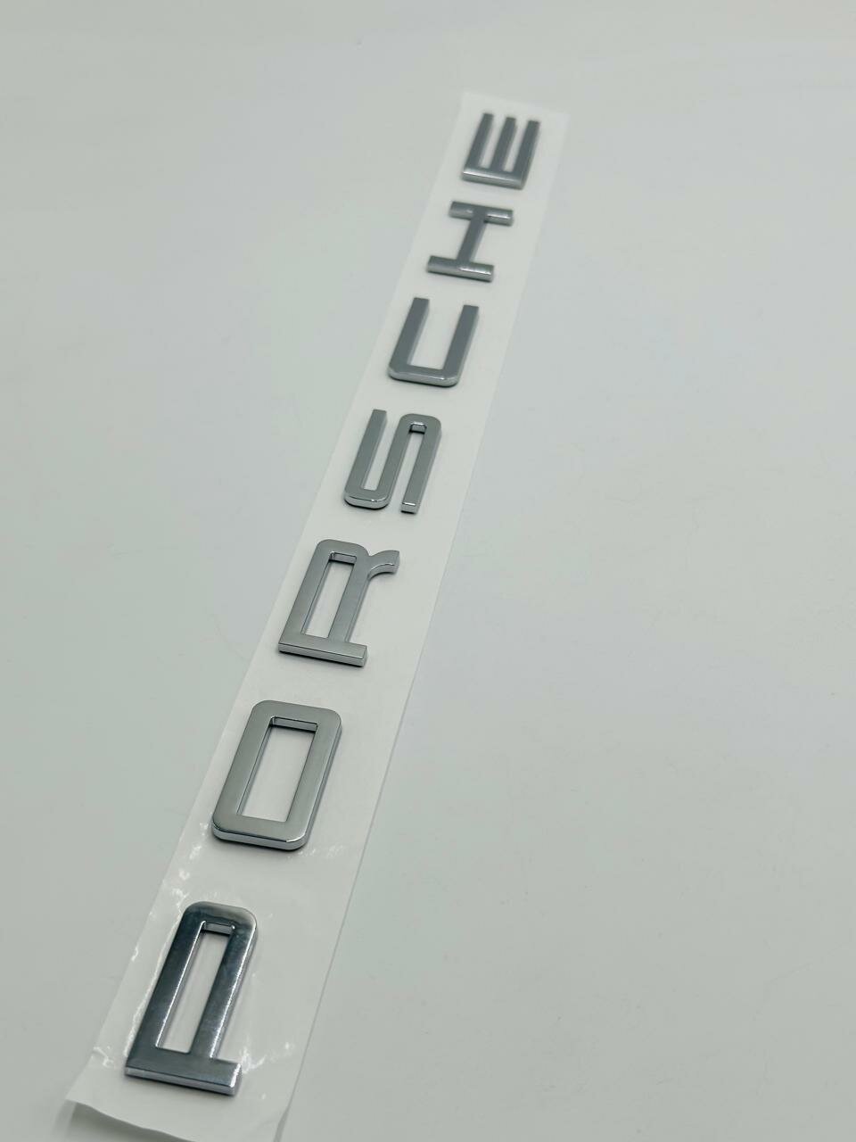 Шильдик Эмблема Наклейка Porsche Хром