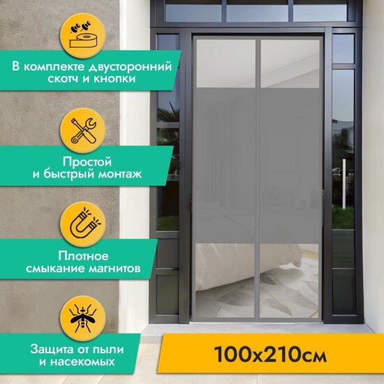 Противомоскитная сетка Rosenberg 100х210 см (R-400036)