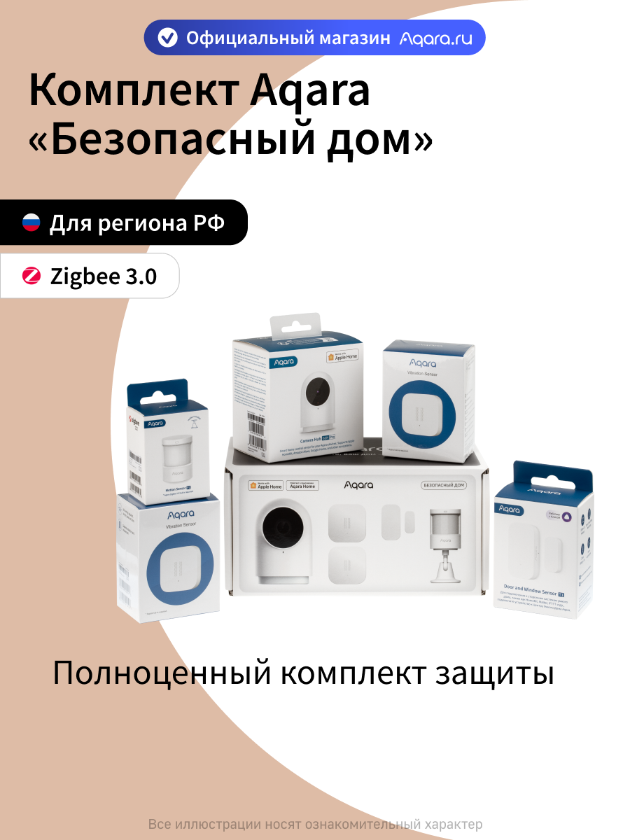 Комплект умного дома Aqara SSK41 безопасный дом полноценный комплект защиты