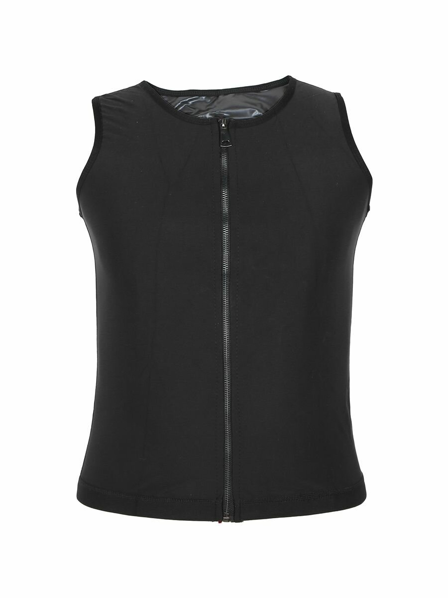 Мужской спортивный жилет для тренировки талии топ для тренировки в сауне майка для коррекции фигуры жилет-рубашка L/XL регулируемая компрессия для похудения и четкости мышц