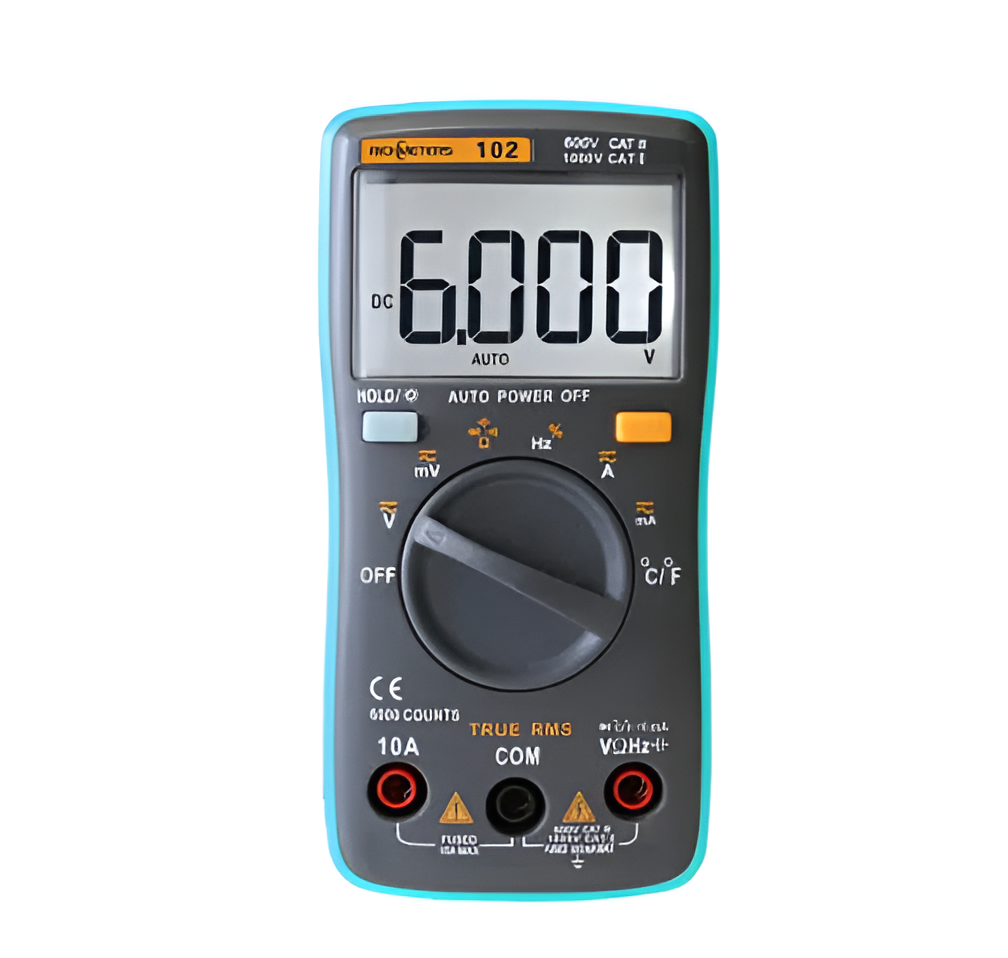 Мультиметр RichMeters RM102, измерение емкости, сопротивления и частоты, подсветка, автоматическое выключение
